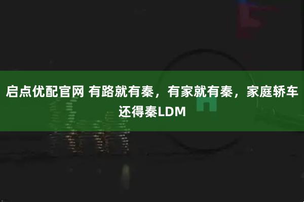 启点优配官网 有路就有秦，有家就有秦，家庭轿车还得秦LDM